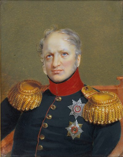 Portret hrabiego Jegora Frantsevicha Kankrina 1774-1845. autorstwa Ivan Andreyevich Winberg