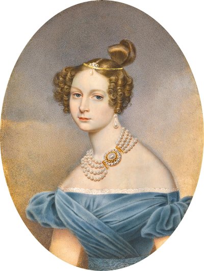 Księżniczka Friederike Charlotte Marie z Wirtembergii, wielka księżna Elena Pawłowna z Rosji. autorstwa Ivan Andreyevich Winberg