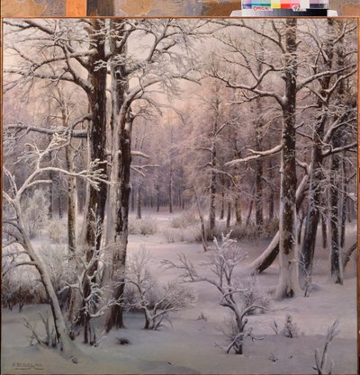Frost (Szron) - Obraz Ivana Avgustovicha Velza (1866-1926), olej na płótnie autorstwa Ivan Avgustovich Velz