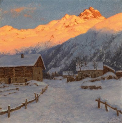 Wieczór na górze, Górna Sabaudia autorstwa Ivan Fedorovich Choultse