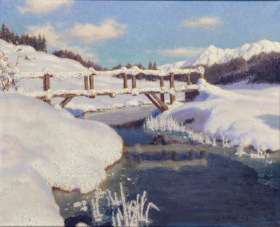 Słońce na śniegu, Szwajcaria autorstwa Ivan Fedorovich Choultse