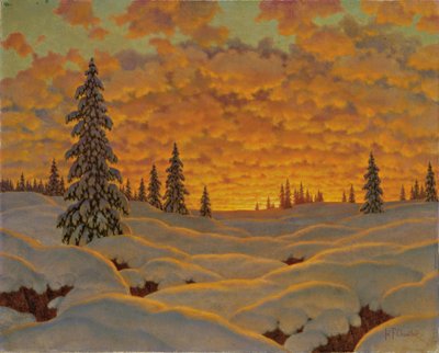 Zachód słońca w Finlandii autorstwa Ivan Fedorovich Choultse