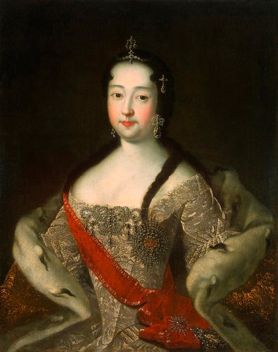 Portret carycy z Rosji Anny Pietrownej z Rosji”, 1708-1728, po 1721. autorstwa Ivan Grigorievich Adolsky the Elder
