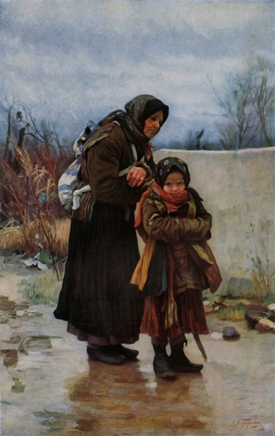 „Babcia i wnuczka”, lata 80. XIX w., 1965. autorstwa Ivan Ivanovic Tvoroznikov