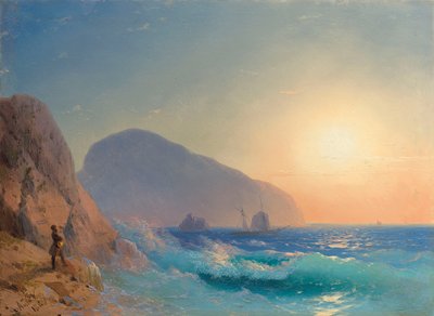 Aleksander Puszkin na Krymie. autorstwa Ivan Konstantinovich Aivazovsky