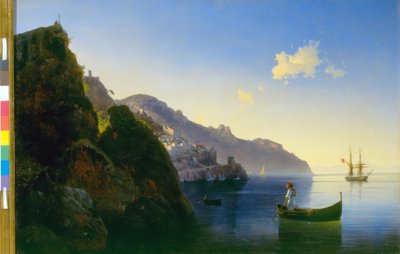 Wybrzeże Amalfi autorstwa Ivan Konstantinovich Aivazovsky