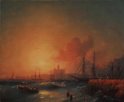 Malaga, 1854 autorstwa Ivan Konstantinovich Aivazovsky