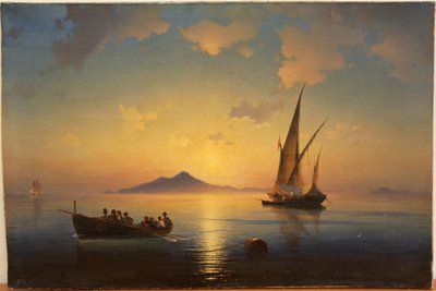 Zatoka Neapolitańska par Aivazovsky, Iwan Konstantinowicz (1817-1900) autorstwa Ivan Konstantinovich Aivazovsky