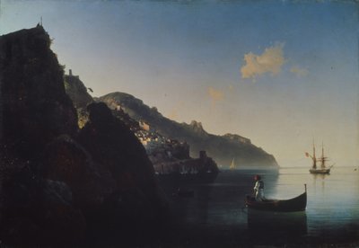 Wybrzeże w pobliżu Amalfi, 1841 autorstwa Ivan Konstantinovich Aivazovsky