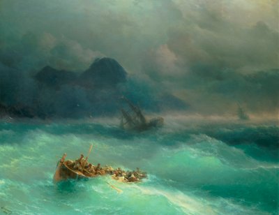 Wrak statku autorstwa Ivan Konstantinovich Aivazovsky