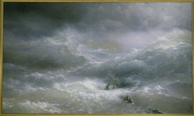 Fala par Aivazovsky, Iwan Konstantinowicz (1817-1900) autorstwa Ivan Konstantinovich Aivazovsky