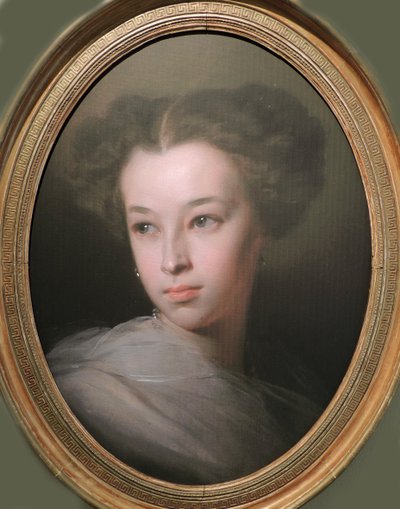Portret Natalii Aleksandrownej Puszkiny, hrabiny Merenberg 1836-1913, córki poety, 1849 autorstwa Ivan Kosmich Makarov
