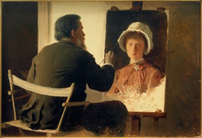 Kramskoi, przedstawiający swoją córkę autorstwa Ivan Nikolaevich Kramskoy