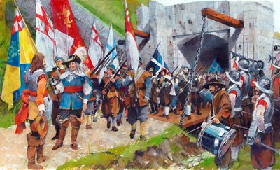 Zamek Pendennis, Kornwalia. 17 sierpnia 1646, c1990-2010 autorstwa Ivan Lapper