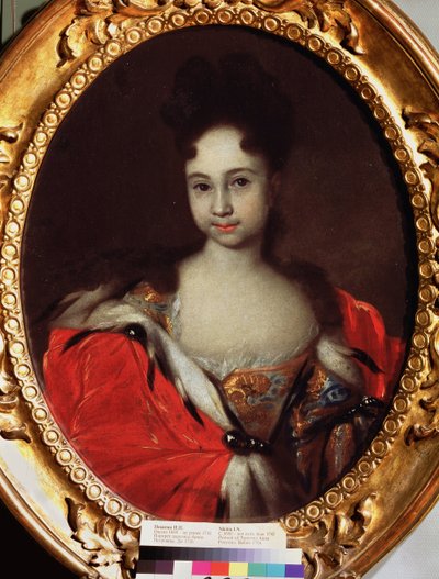 Portret Wielkiej Księżnej Anny Pietrownej Rosji (1708-1728) (Portret Wielkiej Księżnej Anny Pietrownej Rosji). Obraz Iwana Nikiticha Nikitina (Nikityna) (ok. 1680-po 1742), olej na płótnie, przed 1716. Sztuka rosyjska XVIII wieku. Państwo Tretia autorstwa Ivan Nikitich Nikitin