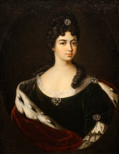 Portret hrabiny Smaragdy Marii Cantemir, koniec lat 1710-początek lat 20. XVIII wieku. autorstwa Ivan Nikitich Nikitin