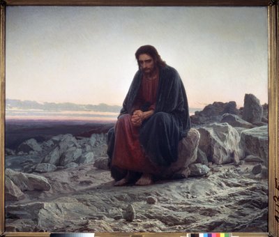 Chrystus na pustyni autorstwa Ivan Nikolaevich Kramskoy