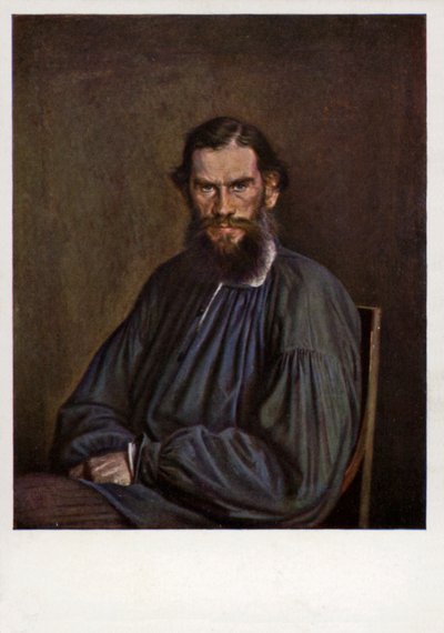 Lew Tołstoj, rosyjski powieściopisarz, pisarz i dramaturg autorstwa Ivan Nikolaevich Kramskoy