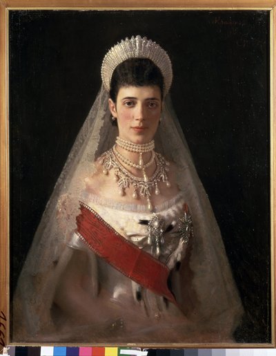 Portret cesarzowej Marii Fiodorowny, księżnej Dagmar Danii autorstwa Ivan Nikolaevich Kramskoy