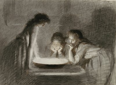 Wróżby wigilijne, lata 70. XIX wieku autorstwa Ivan Nikolaevich Kramskoy