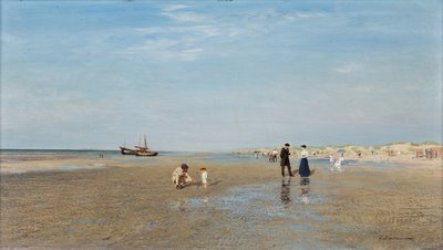Na plaży; Na plaży autorstwa Ivan Pavlovich Pokhitonov