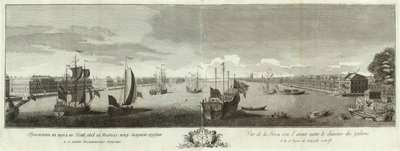 Widok na rzekę Newę między galerą a Księgą Wasiljewskiego do 50. rocznicy Petersburga, 1753 autorstwa Ivan Petrovich Elyakov