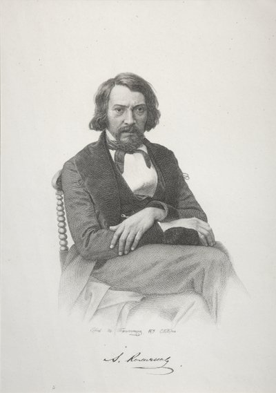Portret Aleksieja Stiepanowicza Chomiakowa, 1879 autorstwa Ivan Petrovich Pozhalostin