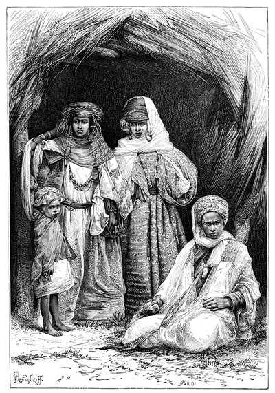 Khumir, kobieta i dziecko, Afryka Północna, 1895. autorstwa Ivan Pranishnikoff
