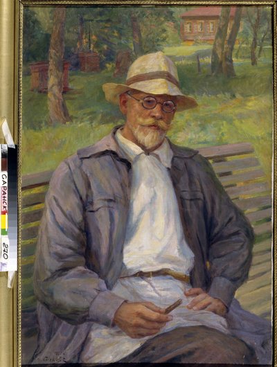 Portret malarza Iwana Gorszkina Sorokopudowa, XX wiek (olej na płótnie) autorstwa Ivan Silych Goriuschkin Sorokopudov