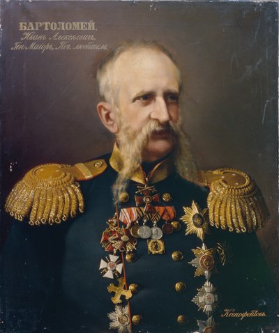 Portret Iwana Aleksiejewicza Bartolomeya 18131870, lata 60. XIX wieku autorstwa Ivan Stepanovich Ksenofontov