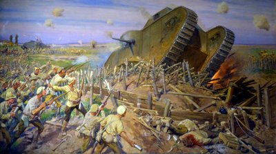 „Zdobywanie czołgu pod Kachowka”, 1927. autorstwa Ivan Vladimirov