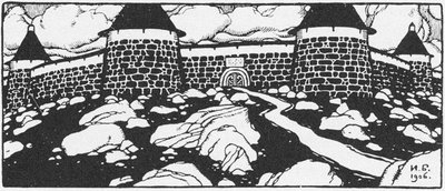 Ilustracja do poematu Ściany Sain Wiaczesława Iwanowa. Hell