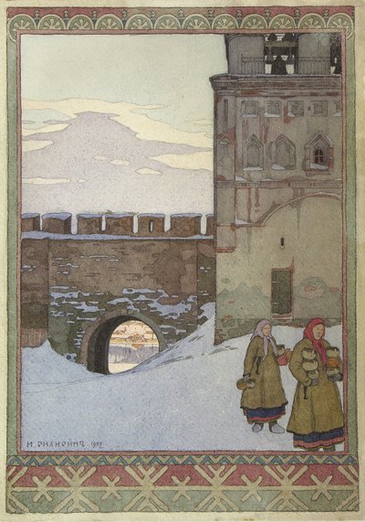 Wieża Ciśnień Kremla Nowogrodzkiego, 1902 autorstwa Ivan Yakovlevich Bilibin