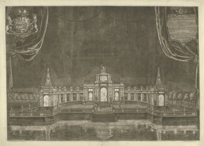 Iluminacja teatru w Hadze przed pokojem w Akwizgranie, 1749 autorstwa Iven Besoet