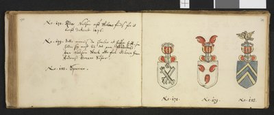 Ilustracja z prywatnego archiwum w Bibliotece Narodowej zatytułowana Insignia quædam virorum illustrium in Norvegia quodam habitantium autorstwa Ivera Nielssøna Hirtzholma autorstwa Iver Hirtzholm