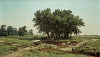 Młode dęby autorstwa Ivan Ivanovich Shishkin