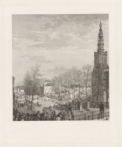 Zniszczenia na Steenschuur po katastrofie prochu w Leiden, 1807 autorstwa Izaak Jansz. de Wit