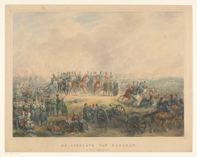 Kapitulacja Hasselt 8 sierpnia 1831 r Kapitulacja Hasselta, 8 sierpnia 1831 (tytuł na obiekcie) autorstwa Izaak Schouman