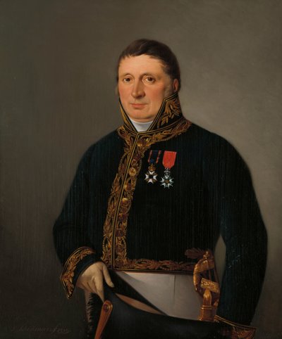 Portret inspektora generalnego A.F. Goudriaana autorstwa Izaak Schouman