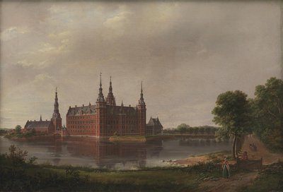 Zamek Frederiksborg autorstwa Johan Christian Dahl