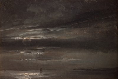 Światło księżyca nad morzem autorstwa Johan Christian Dahl