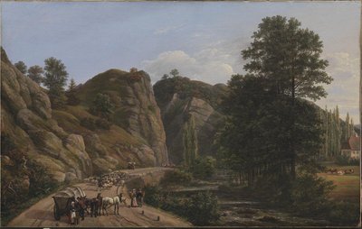 Plauenscher Grund koło Drezna autorstwa Johan Christian Dahl