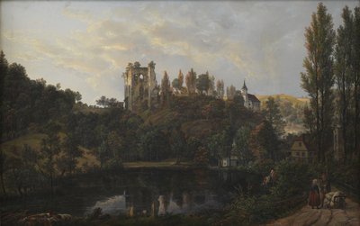 Ruiny zamku w Tharandt autorstwa Johan Christian Dahl