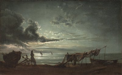 Zatoka Neapolitańska. światło księżyca autorstwa Johan Christian Dahl