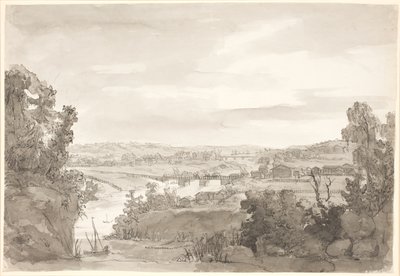 Widok na Kongsberg, Norwegia autorstwa Johan Christian Dahl