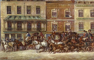 Kawiarnia Gloucester, Piccadilly autorstwa J.C. Maggs