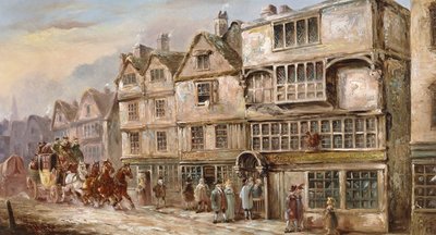 The Cock Tavern, Bishopsgate Street, Londyn, autorstwa J.C. Maggs