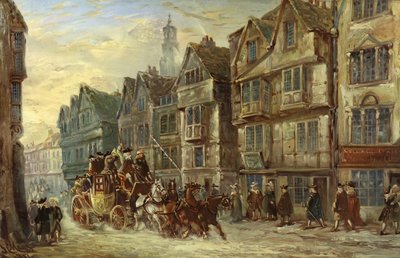 Wych Street, Strand, Londyn, Dni Hogarth autorstwa J.C. Maggs
