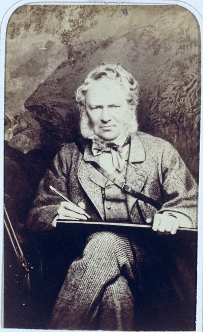 Portret Sir Edwina Landseera (1802-73) (odbitka albuminowa) autorstwa J.C. Watkins