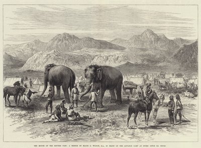 Ujście przełęczy Khyber, przed obozem zwiadowczym w Hurri Singh Ka Bourj autorstwa J.C. Wilson
